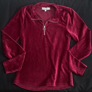 Burgundy Long Sleeve Top